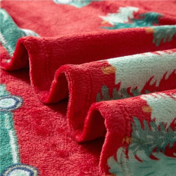 Holiday Time Cozy Christmas Plush Trucks Throw Blanket, Standard Size - Picture 4 of 7